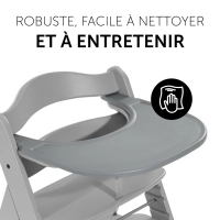 Plateau Repas Hauck Alpha Click - Grey