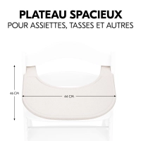 Plateau Repas Hauck Alpha Click - Speckle Beige