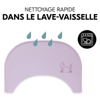 Protection Silicone Plateau Repas Hauck - Crab Lavender