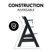 Chaise Haute Hauck Alpha+ - Black