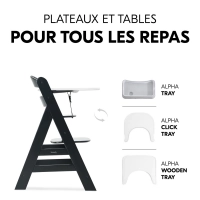 Chaise Haute Hauck Alpha+ - Black