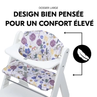 Coussin Chaise Haute Hauck Alpha+ - Beige Floral