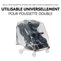 Habillage Pluie Hauck Poussette Double