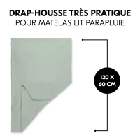 Drap Housse Lit Parapluie Hauck - Sage