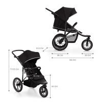 Poussette Kinderkraft Helsi - Black