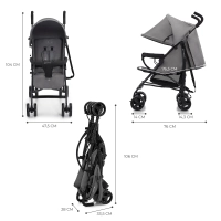 Poussette TIK - Kinderkraft - gris