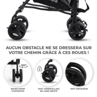 Poussette TIK - Kinderkraft - gris