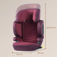 Siège Auto 100-150 cm Kinderkraft XPand 2 I-Size - Cherry Pearl