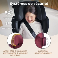 Siège Auto 100-150 cm Kinderkraft XPand 2 I-Size - Cherry Pearl