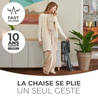 Chaise haute Kinderkraft Foldee - Green