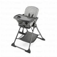 Chaise haute FOLDEE - Kinderkraft - gris