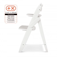 Chaise Haute Moji Yippy Plain - Snow + Assise Nouveau-Né - Hearts