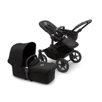 Poussette Bugaboo Donkey 5 Mono - Châssis Noir + Nacelle - Nuit noire