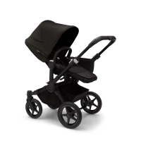 Poussette Bugaboo Donkey 5 Mono - Châssis Noir + Nacelle - Nuit noire