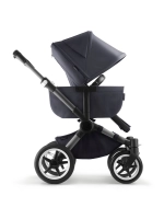 Poussette Bugaboo Donkey 5 Mono - Châssis Graphite + Nacelle - Bleu tonnerre