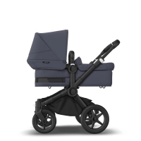 Poussette Bugaboo Donkey 5 Mono - Châssis Noir + Nacelle - Vert Forêt