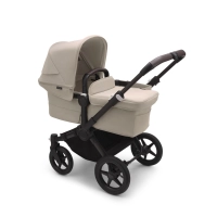 Poussette Bugaboo Donkey 5 Mono - Châssis Noir + Nacelle - Desert Taupe