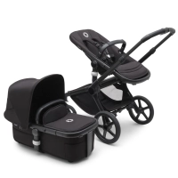 Poussette Bugaboo Fox 5 - Châssis Noir + Nacelle - Nuit Noire