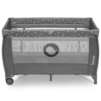 Lit Parapluie Lionelo Stefi Plus - Grey White