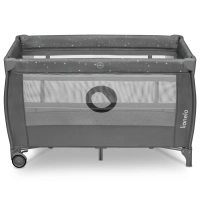 Lit Parapluie Lionelo Stefi Plus - Grey