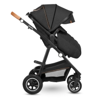 Poussette Lionelo Amber + Nacelle - Grey Graphite