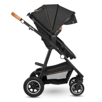 Poussette Lionelo Amber + Nacelle - Grey Graphite