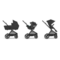 Poussette Cybex Eos Lux TPE - Moon Black