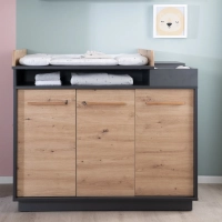 Chambre Roba Lenn - Anthracite / Bois