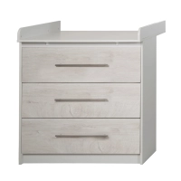 Chambre Roba Maren 2 (Commode Small) - Gris Clair