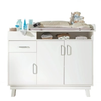 Chambre Roba Nordic Weiss (Armoire 3 Portes) - Blanc