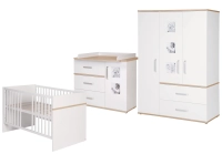 Chambre Roba Pia (Commode Large) - Blanc