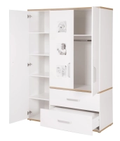 Chambre Roba Pia (Commode Large) - Blanc
