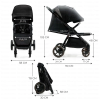 Poussette MITZY - Kinderkraft - noir