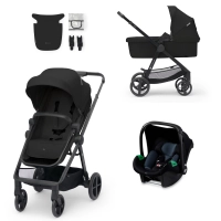 Poussette Trio NEWLY MINK PRO - Kinderkraft - noir
