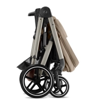 Poussette Cybex Balios S Lux 2 TPE - Almond Beige + Coque Auto Aton B2 - Steel Grey + Base One