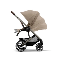 Poussette Cybex Balios S Lux 2 TPE - Almond Beige + Coque Auto Aton B2 - Steel Grey + Base One