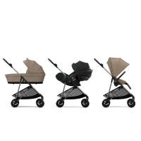 Poussette Cybex Melio 4 TPE + Nacelle - Almond Beige