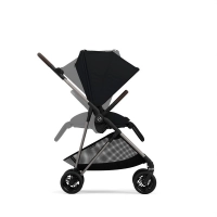 Poussette Cybex Melio 4 TPE - Magic Black  + Coque Auto Aton B2 - Steel Grey + Base One