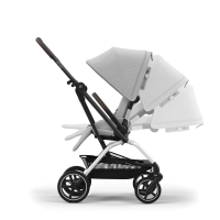 Poussette Cybex Eezy S Twist +2 BLK - Fog Grey + Nacelle Cybex Cot S - Fog Grey