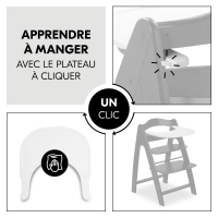 Chaise Haute Hauck Arketa - Beech Blackwashed