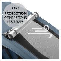 Remorque Vélo Hauck Dryk Duo Plus - Dark Blue