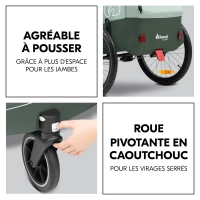 Remorque Vélo Hauck Dryk Duo Plus - Dark Green