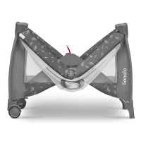 Lit Parapluie Lionelo Sven Plus - Grey Concrete