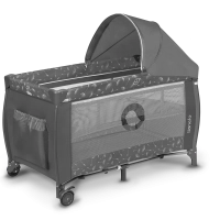 Lit Parapluie Lionelo Sven Plus - Grey Concrete