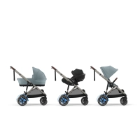 Poussette Double Cybex eGazelle S TPE - Stormy Blue
