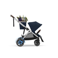 Poussette Double Cybex eGazelle S SLV + 2 Nacelles Gazelle Cot - Ocean Blue