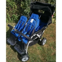 Poussette 4 Places Boutique Nounou - Bleu