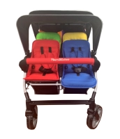 Poussette 6 Places Familidoo Lidoo Bus BB - Multicolore