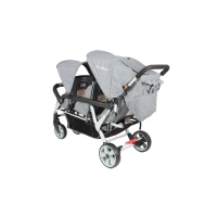 Poussette 3 Places Familidoo Lidoo H3E + Ergondrive - Full Grey