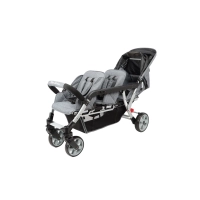 Poussette 3 Places Familidoo Lidoo H3E + Ergondrive - Full Grey